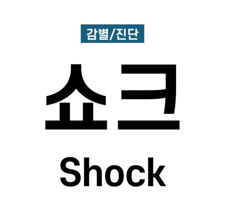 쇼크의 종류 (Types of Shock)