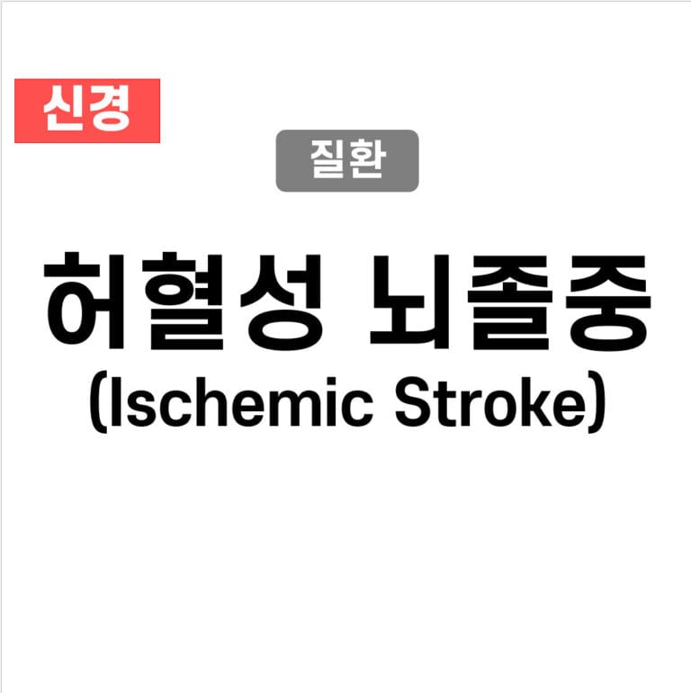 허혈성 뇌졸중