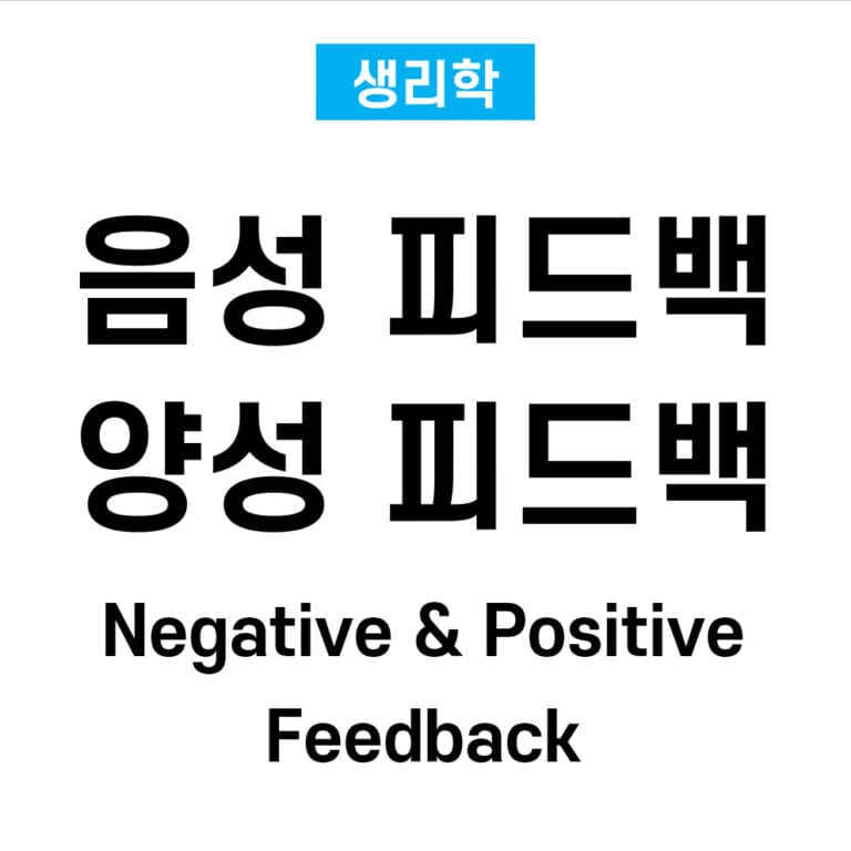 음성 피드백과 양성 피드백의 메커니즘 (Negative and Positive Feedback)