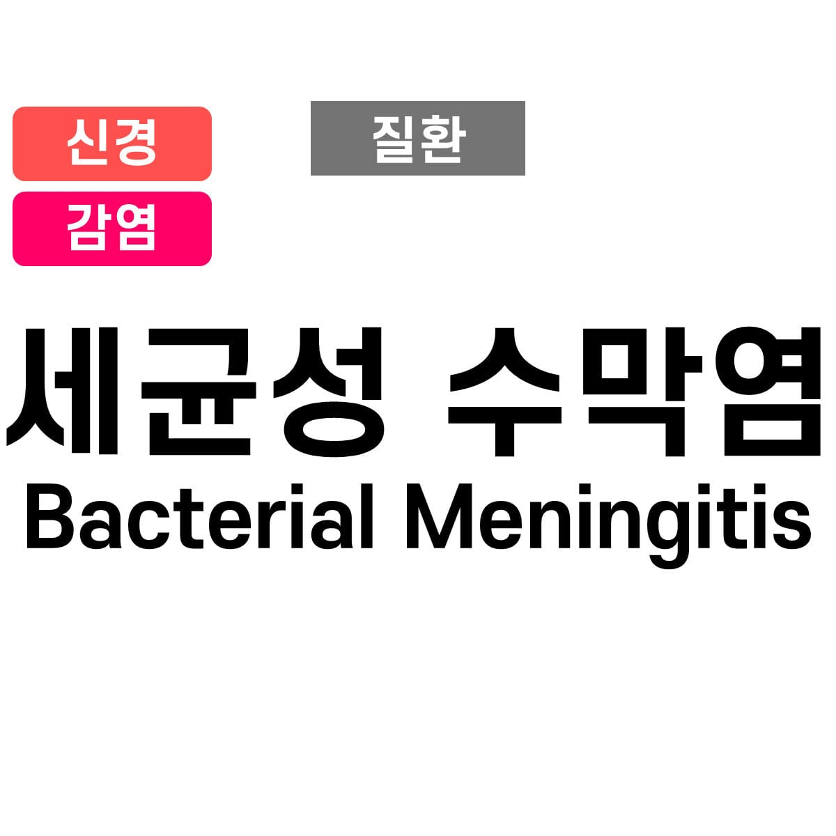 세균성 수막염 (Bacterial meningitis)