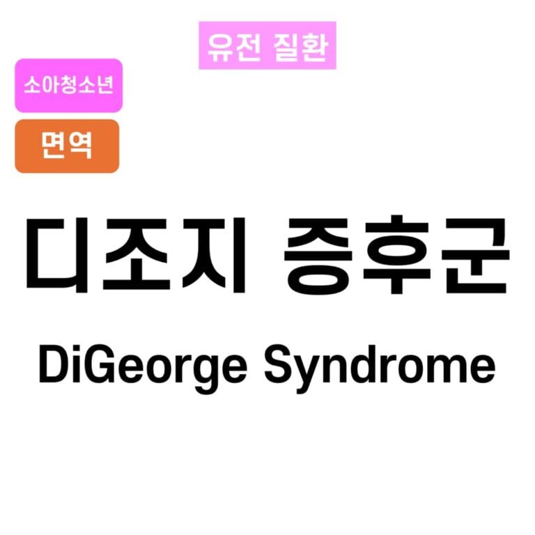 디조지 증후군 (DiGeorge Syndrome)