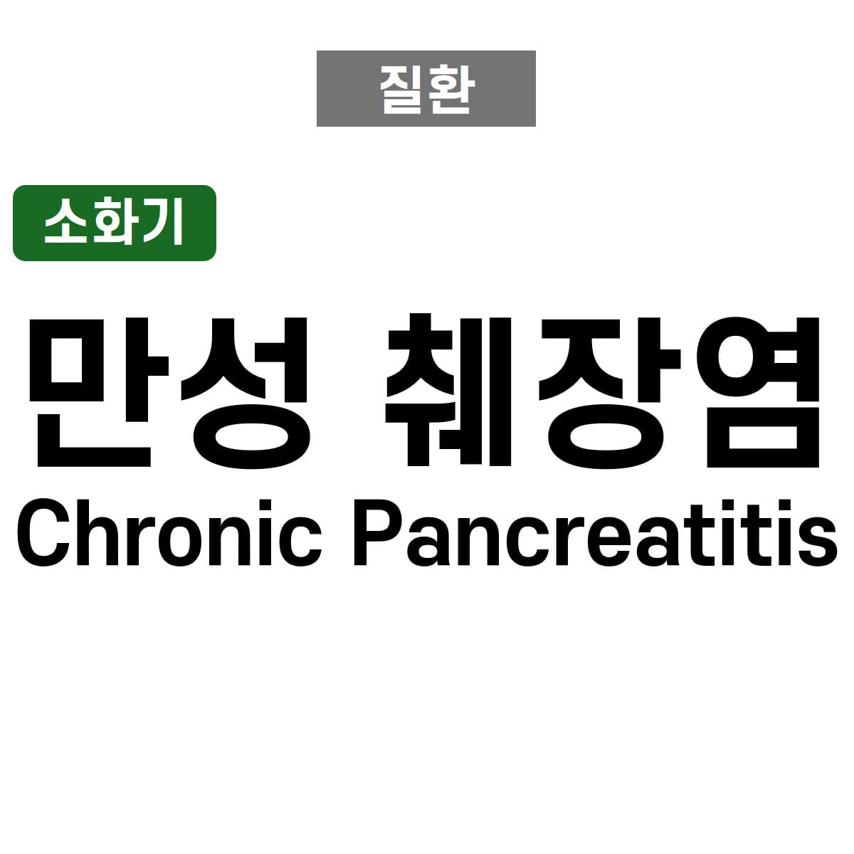 만성 췌장염 (Chronic Pancreatitis)