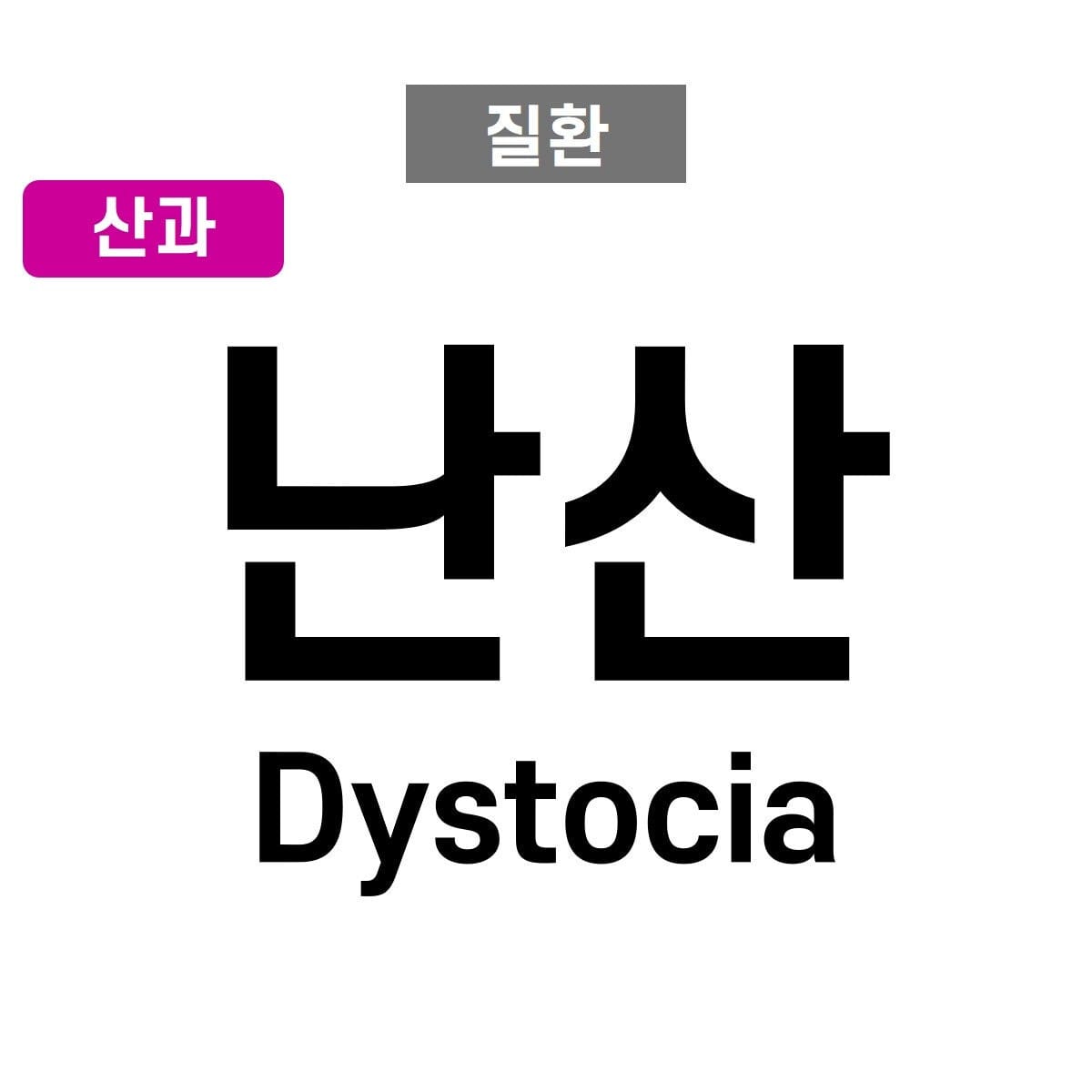 난산(Dystocia)