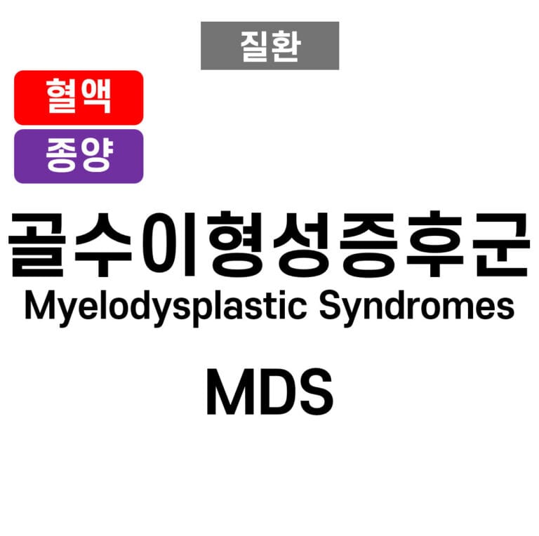 골수이형성증후군 (Myelodysplastic Syndromes, MDS)