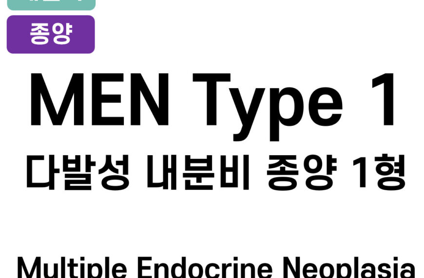 MEN 1형: 다발성 내분비 종양 1형 (Multiple Endocrine Neoplasia , MEN type 1)