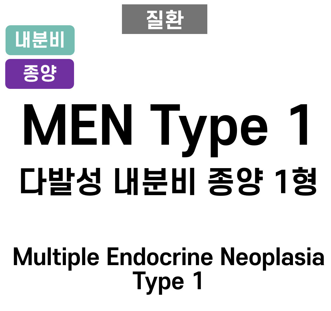 MEN 1형: 다발성 내분비 종양 1형 (Multiple Endocrine Neoplasia , MEN type 1)